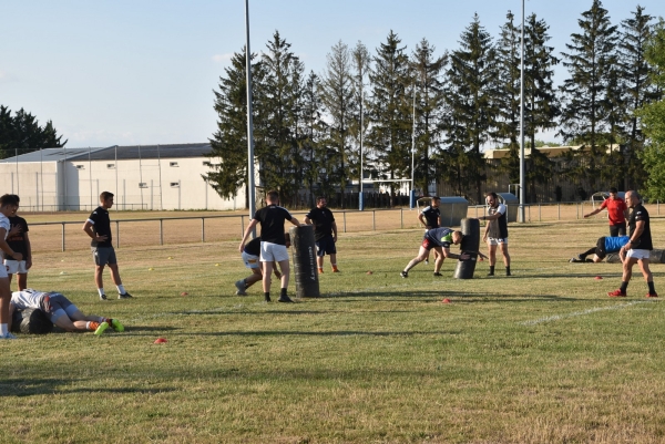 Reprise d’entrainement pour les rugbymans séniors du RTC (Rugby Tango Chalonnais)