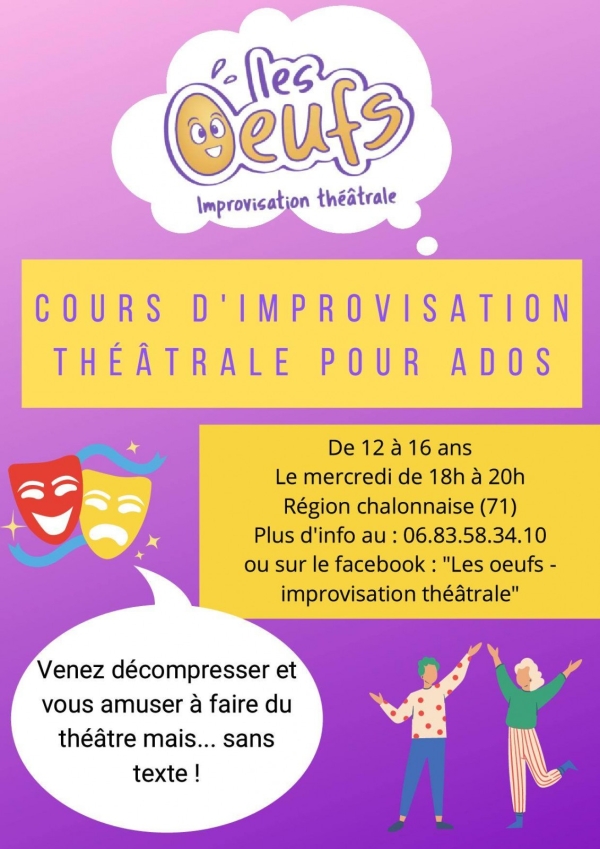 Nouveau à Chalon-sur-Saône : de 12 à 16 ans, participez à une aventure théâtrale ! 