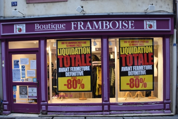 Liquidation avant fermeture : Tout doit disparaitre au magasin « Framboise » 