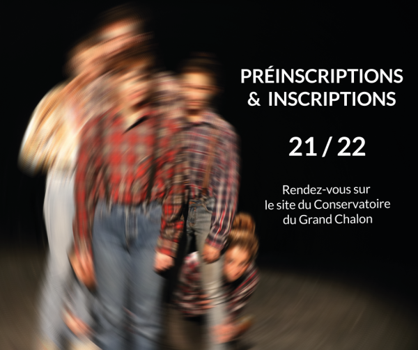 Le Conservatoire du Grand Chalon vous propose de vous inscrire ou de vous réinscrire pour l’année 2021/2022, en musique, danse et théâtre à partir de 5 ans