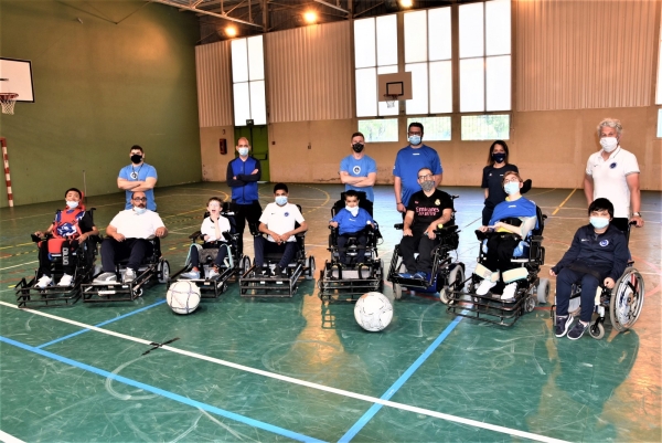 Reprise de l’entrainement du foot fauteuil de l’équipe Chalon Académie 