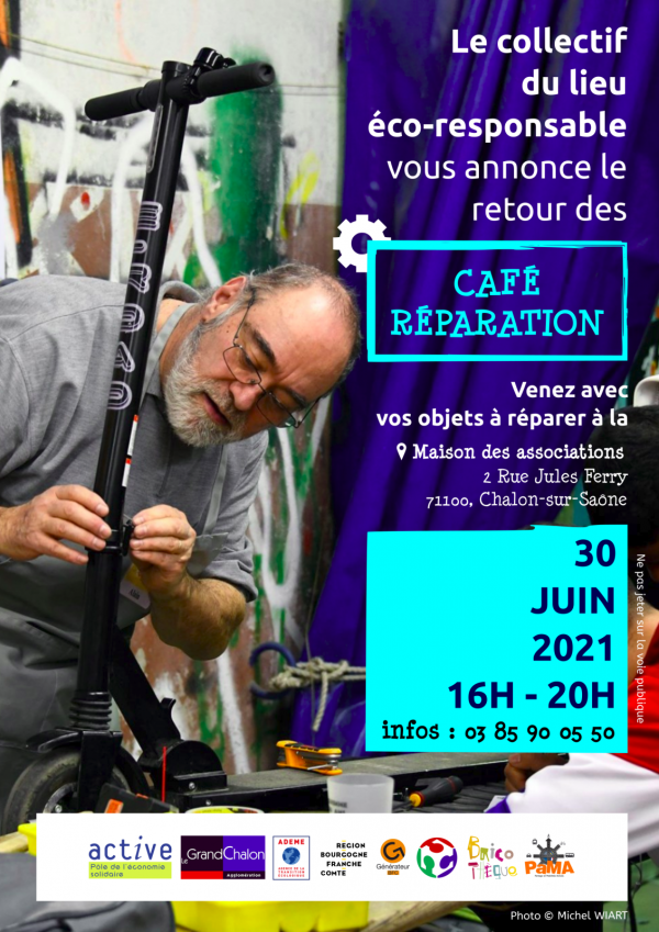 Le grand retour des Café-Réparation le 30 juin 2021