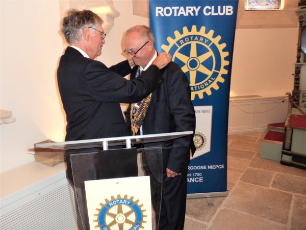 Marc Lelédy président du Rotary Chalon Bourgogne-Niepce