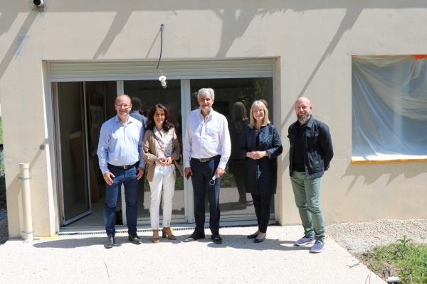 André Accary Président du département de Saône et Loire en visite à Châtenoy-le-Royal