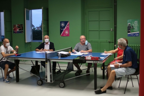 Assemblée Générale masquée pour l’ASL Tennis de table de Châtenoy-le-Royal  