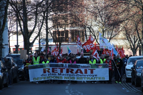 Retour sur la 10ème journée de mobilisation contre la réforme des retraites à Chalon-sur-Saône