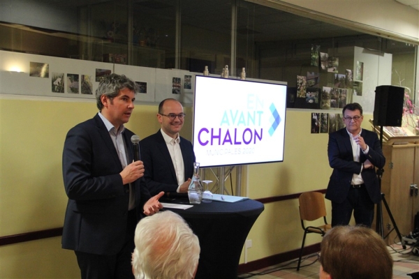 Cinquième meeting de campagne aux Aubépins pour la liste En Avant Chalon