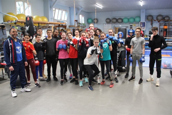 Stage de boxe anglaise pour les jeunes du Cercle Nautique Chalonnais