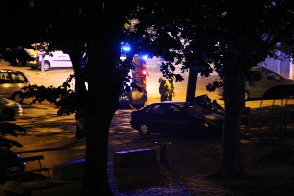 Feu de poubelles cette nuit aux Aubépins