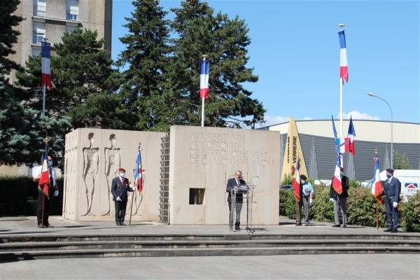 Cérémonie d'hommage aux victimes des crimes racistes et antisémites de l'État français à Chalon-sur-Saône