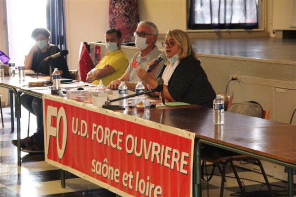 Le comité départemental de Force Ouvrière réuni à Chalon sur Saône 