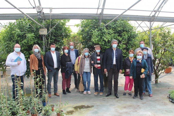 Visite des Serres Municipales par des Séniors de Chalon-sur-Saône