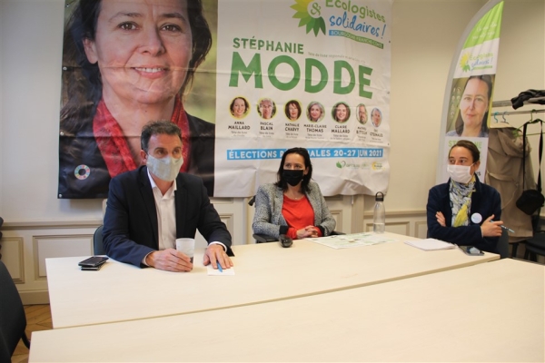 RÉGIONALES : Visite de soutien d'Éric Piolle à Stéphanie Modde