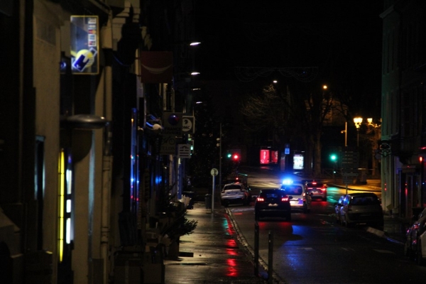 Action symbolique des «nuiteux» de la Police à Chalon-sur-Saône