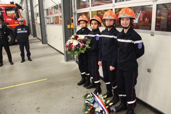 Les sapeurs-pompiers de Chalon-sur-Saône célébraient vendredi la Sainte-Barbe (1/2)