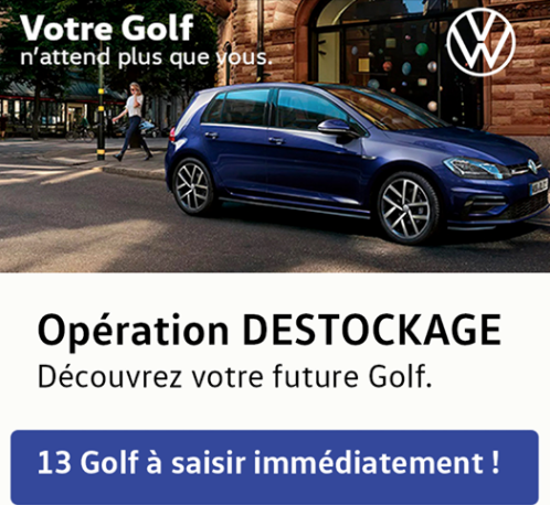 Opération déstockage chez Volkswagen Chalon SUMA : 13 Golf vous attendent !