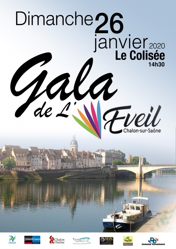 Dimanche 26 janvier à 14h30 au Colisée : Gala annuel de l'Eveil de Chalon