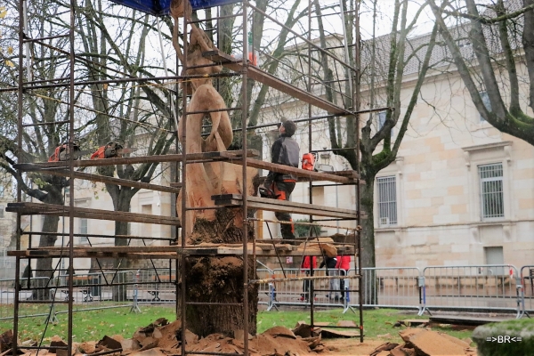 Le nouvel arbre à Manon prend forme