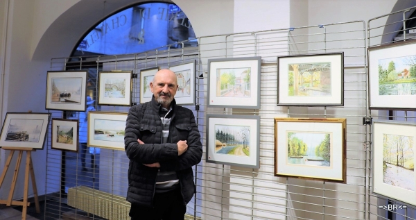 A Chalon, Jean-Luc Durand expose ses aquarelles