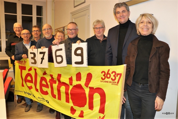 Le Groupe Chalonnais de la Retraite Sportive a remis un chèque de 3 769 euros à l'AFM 71