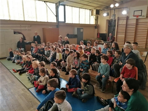 Alouette et pinson a enchanté les enfants de l'école maternelle Louis Lechère