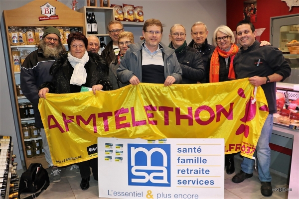 La MSA de Bourgogne a remis un chèque de 398,30 euros à l'AFM Téléthon 