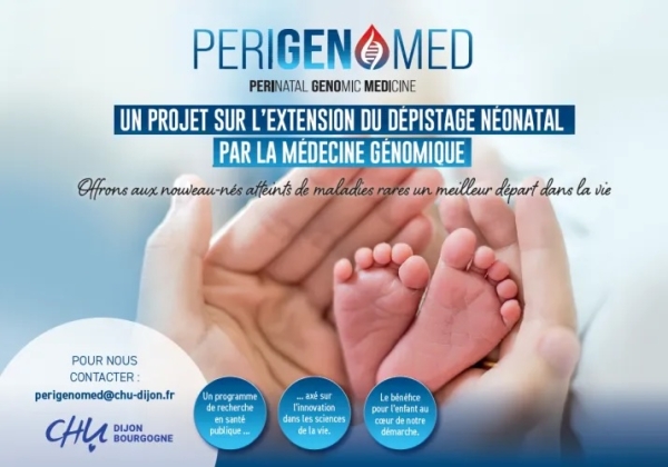 CHU Dijon Bourgogne - Le programme PERIGENOMED obtient un financement de 11 millions d’euros pour sa phase 2 