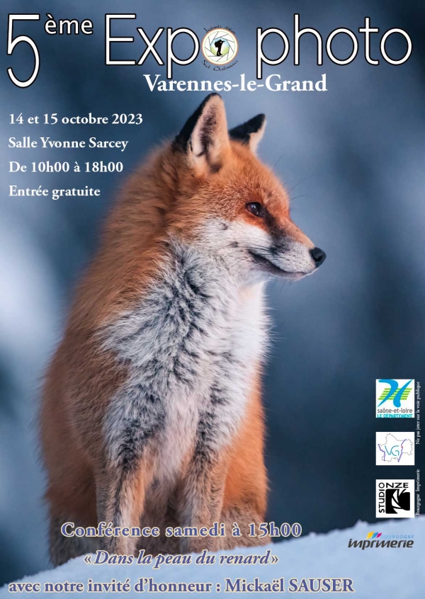 14 & 15 octobre 2023, 5ème édition de l’exposition photographique sur la nature à Varennes-le-Grand