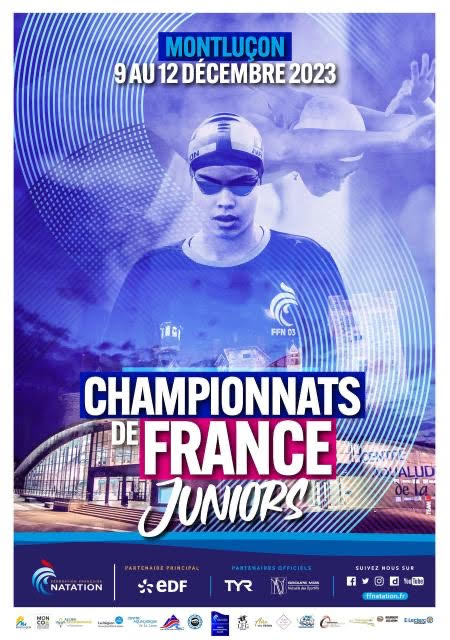 Du 9 au 12 décembre les nageurs du Cercle Nautique Chalonnais représenteront la ville de Chalon-sur-Saône aux Championnats de France de Montluçon  