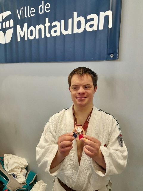 Sport Handicap : Thomas Gausset (Chalon Sport Adapté), médaille de bronze de judo aux Championnats de France
