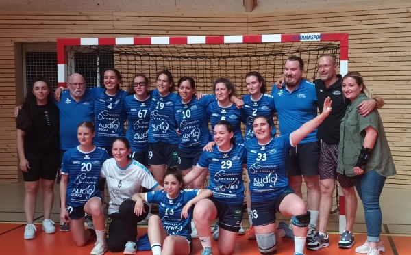 En battant les filles du HBC (Buxy), les handballeuses de Grandvillars deviennent championnes  de Bourgogne Franche-Comté. 