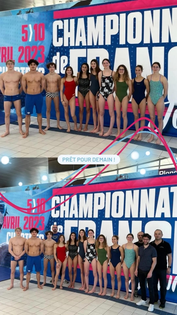 Les nageuses et nageurs du Cercle Nautique Chalonnais s’illustrent aux Championnats de France Juniors à Chartres