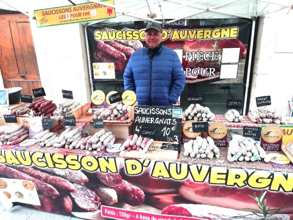 Chalon-sur-Saône : Nouveau sur le marché du dimanche, pensez aux délicieux Saucissons d’Auvergne ‘No gluten’ (2)