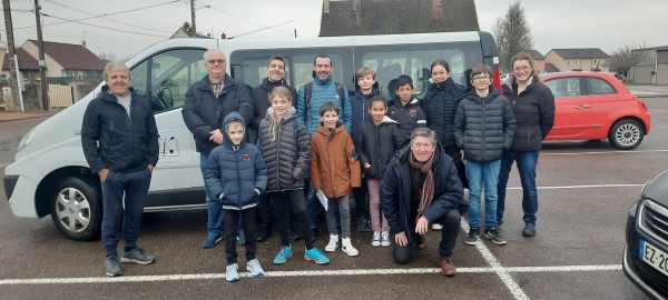 Sortie de l'école  du tennis club de St Marcel au tournoi international Dames de Mâcon 