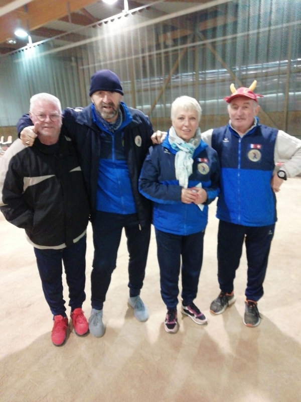 La quadrette Griffonnet, Bertheau, Leureaud, Blondet dans le top 4 en terre Montcellienne