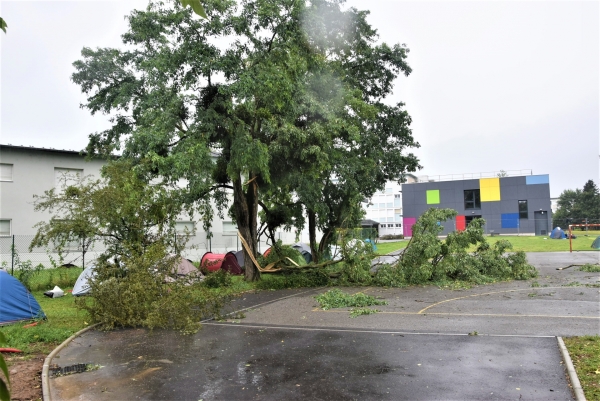 La foudre tombe à quelques mètres du campement des festivaliers