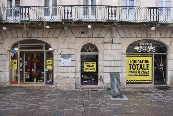 Liquidation totale avant travaux au magasin Aux P’tites Grolles à Chalon-sur-Saône  