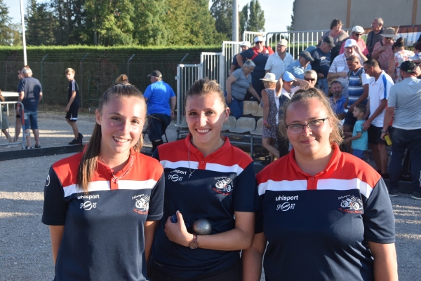Chalon-sur-Saône : La triplette Ophélie Simonot, Axelle Simonot et Amandine Labille remporte la Finale du National femmes « Sport GF »