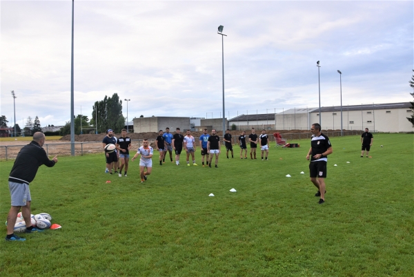 Beaucoup de joueurs séniors aux reprises des entrainements du RTC (Rugby Tango Chalonnais)