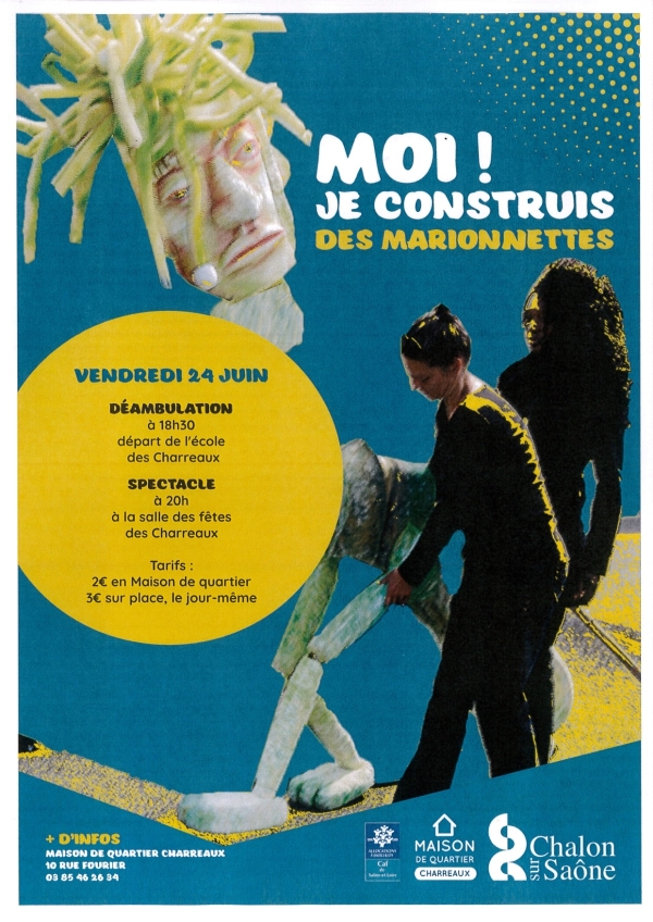 Chalon-sur-Saône : Venez participer à l’événement "Moi ! Je construis des marionnettes"