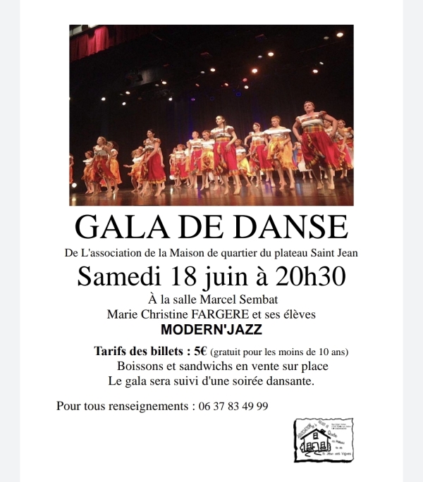 Venez passer une excellente soirée le samedi 18 juin à 20 heures 30