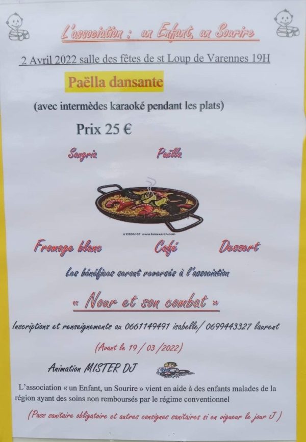 Faites une belle action, participez à la soirée 'Un enfant, un sourire'  