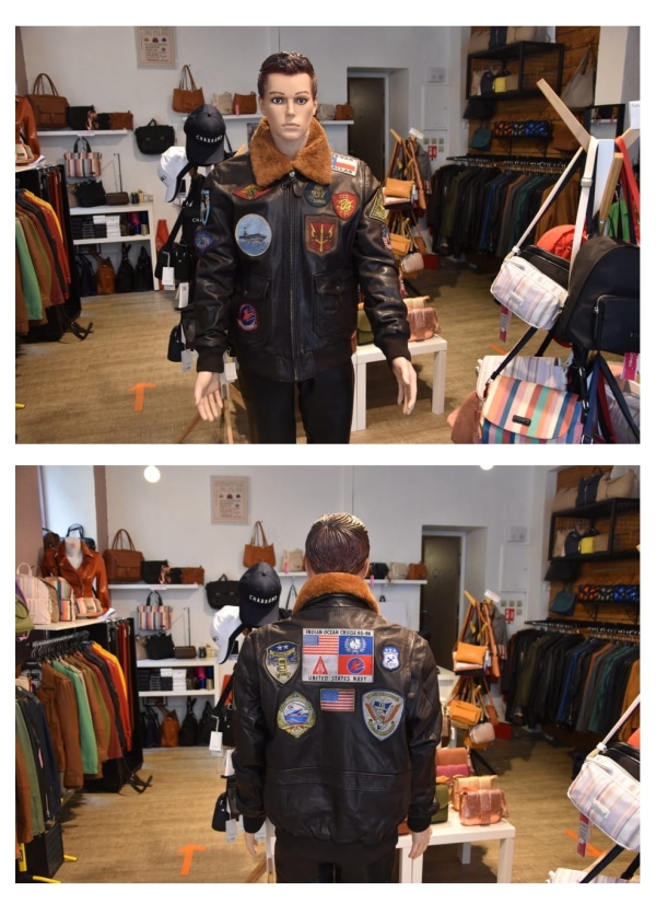 Si vous aviez rêvé de porter le blouson de Tom Cruise dans le film Top gun, c’est désormais possible au magasin l’Avenue du cuir   