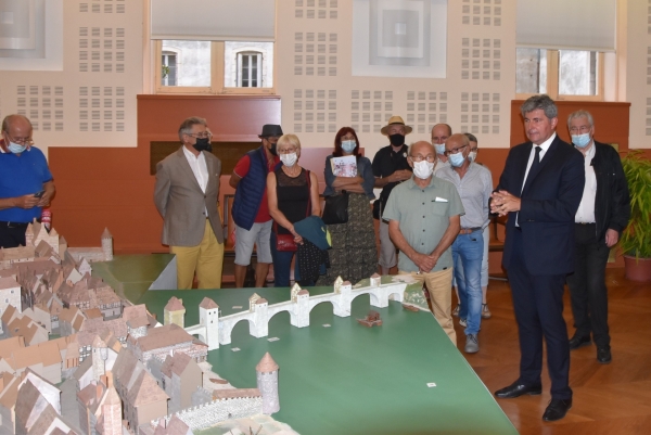 Inauguration de la maquette de Max Josserand  ‘Chalon-sur-Saône du cœur du duché à la frontière du royaume 1425-1510’