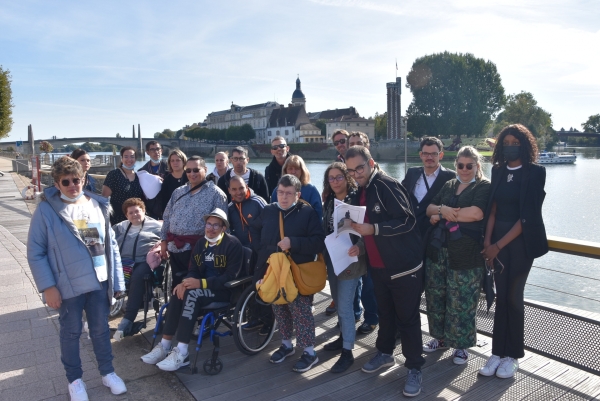 Le parcours découverte et culturel de Chalon-sur-Saône a séduit les personnes en situation de handicap