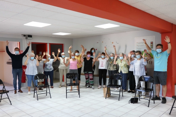 Des séances de gym douce pour les personnes âgées de Crissey