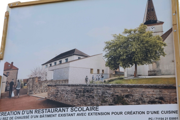 950 000 € d’investissement dans un nouveau restaurant scolaire à Crissey pour la rentrée 2022/2023 