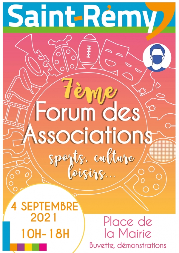 Le 7ème Forum des associations à Saint Rémy aura lieu le 4 septembre.
