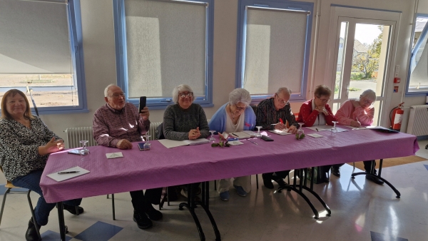 Une vie conviviale pour le cercle des Ainés avec de nombreuses activités