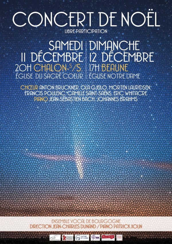 L’EVB en concert le 11 décembre 2021 en l’église du Sacré Coeur de Chalon sur Saône